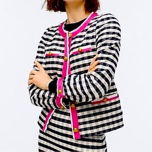 JCrew *NWT* Grosgrain Pink Trim Jacket